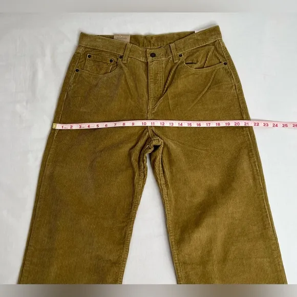 Levi's Jeans Women's 31x30 Low Pro Straight Legs  Brown Corduroy Irregular