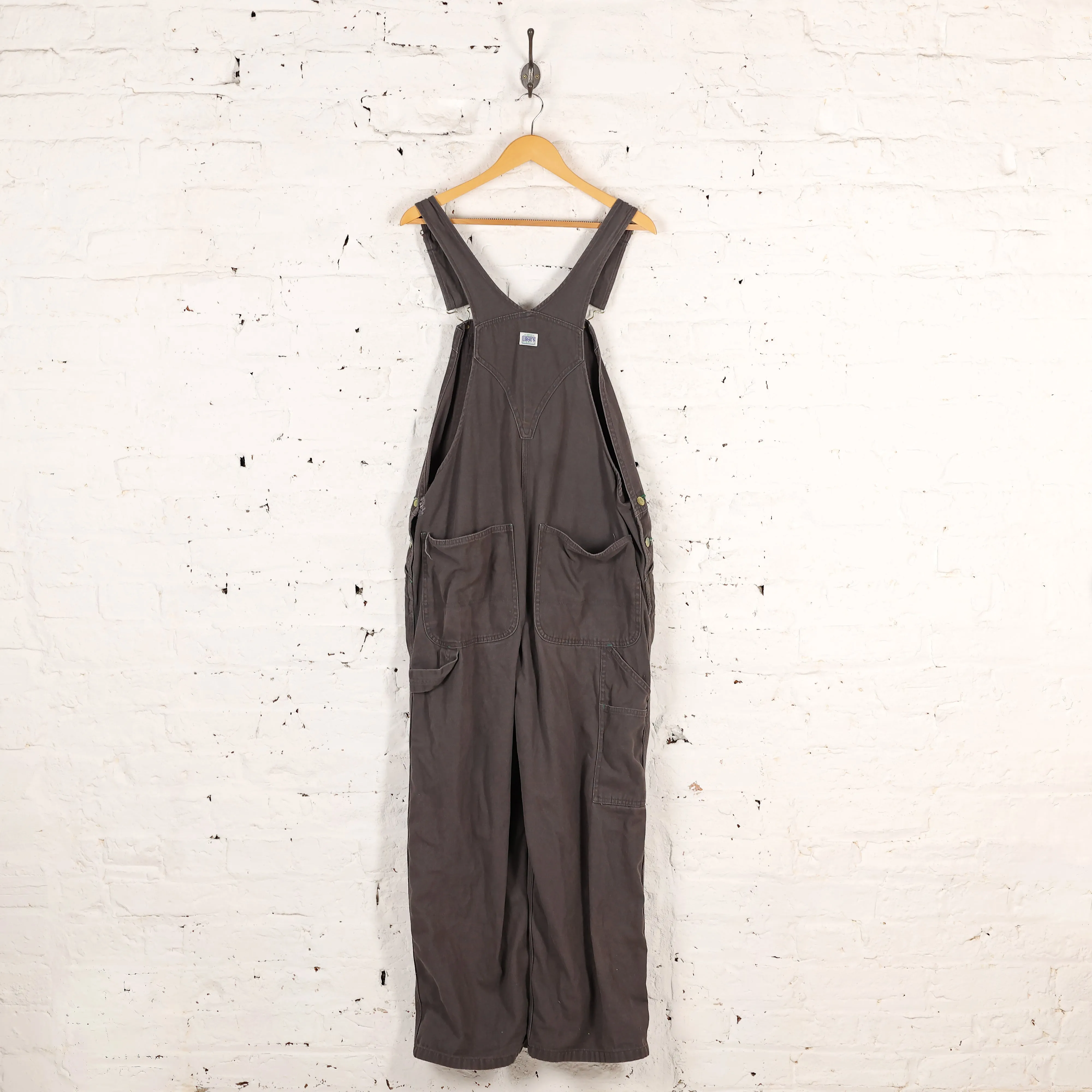 Liberty Overalls Full Length Dungarees - Grey - L