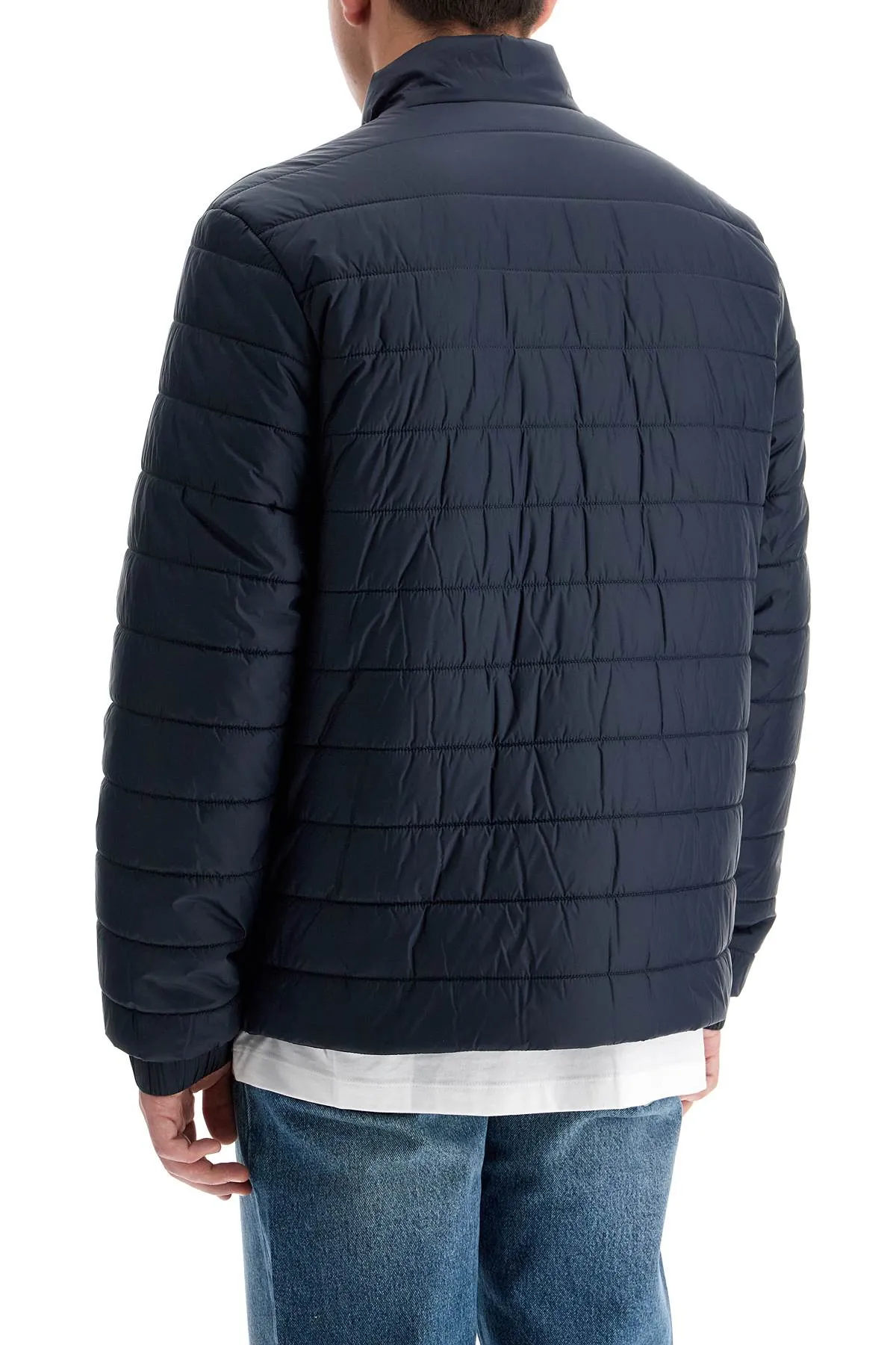 lightweight recycled nylon down jacket