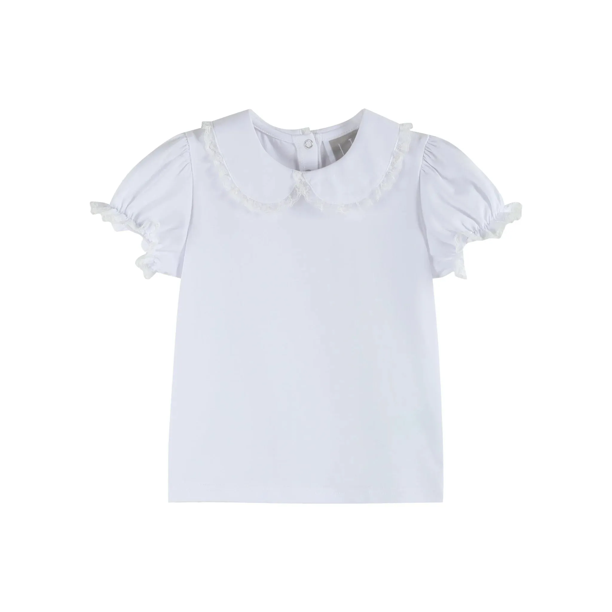 Lil Cactus Lace Collared Bubble Sleeve Top