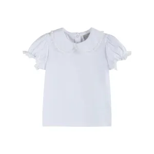 Lil Cactus Lace Collared Bubble Sleeve Top