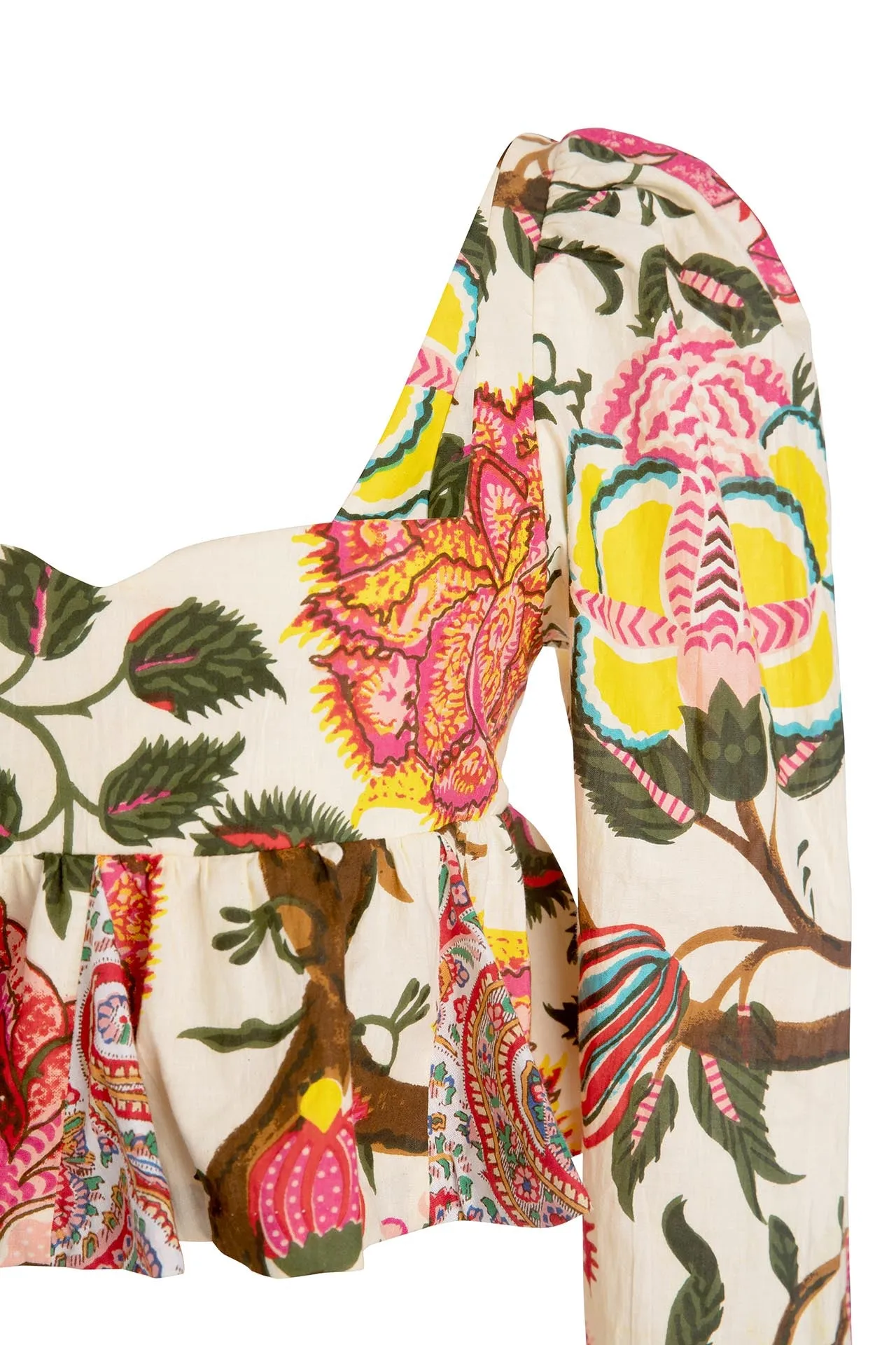 Lila Canary Peplum Top