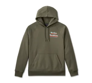 Loaded with Horsepower Raglan Hoodie - Grape Leaf
