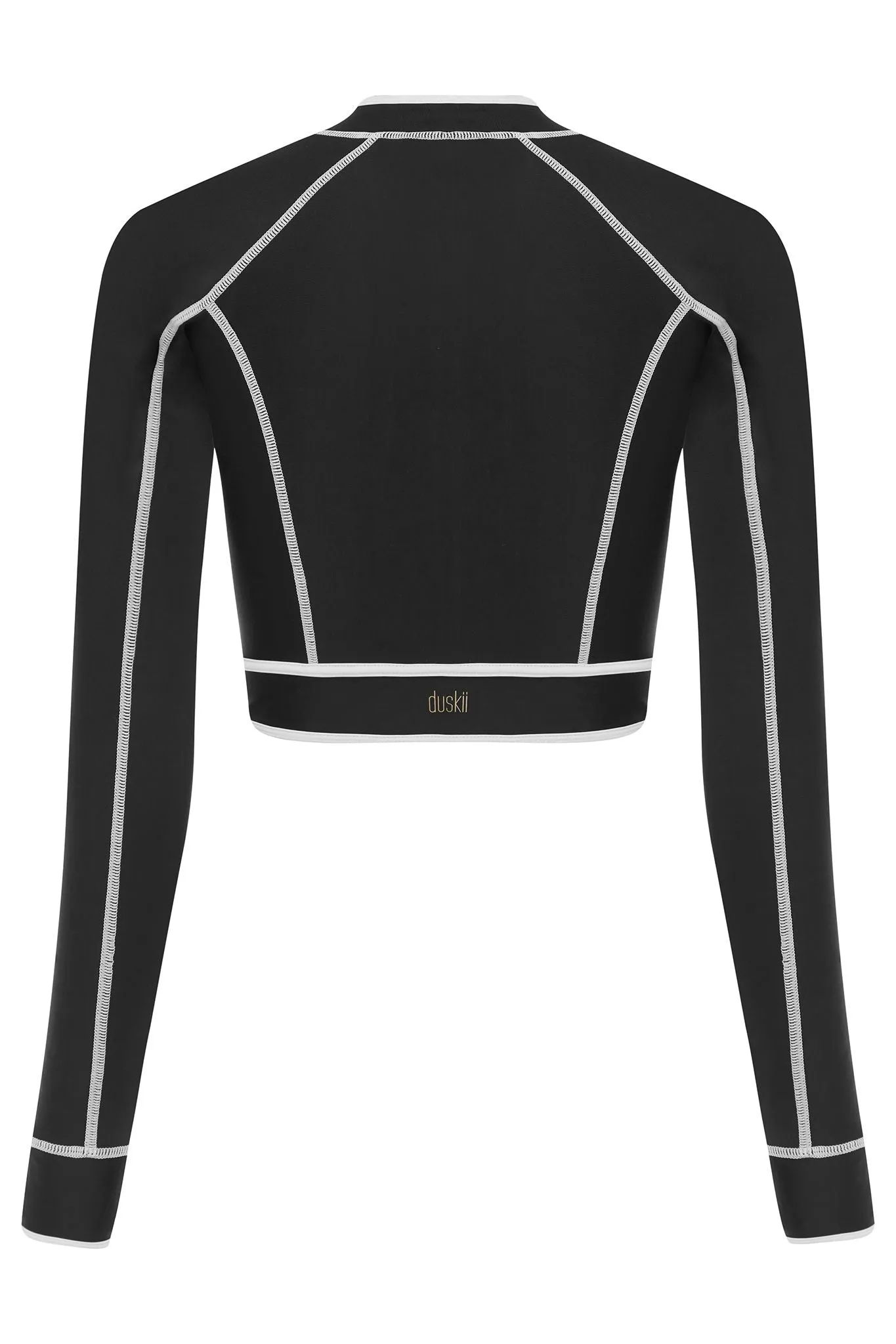 Long Sleeve Classic Panel Rash Top | Black & White
