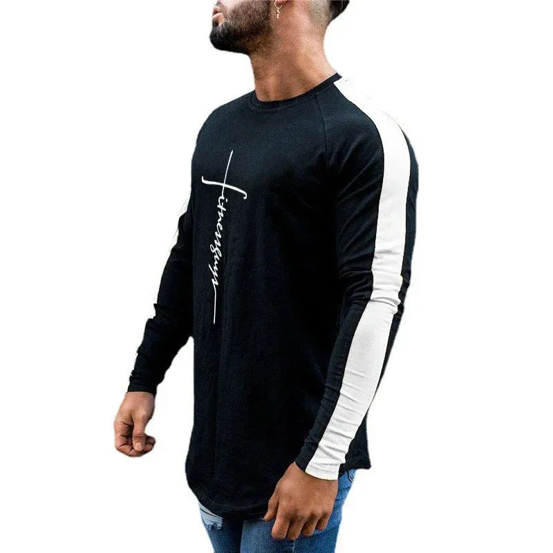 Long Sleeve  Gym Fitness Men's T-shirt