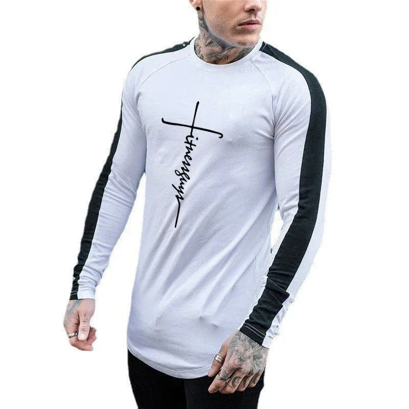 Long Sleeve  Gym Fitness Men's T-shirt