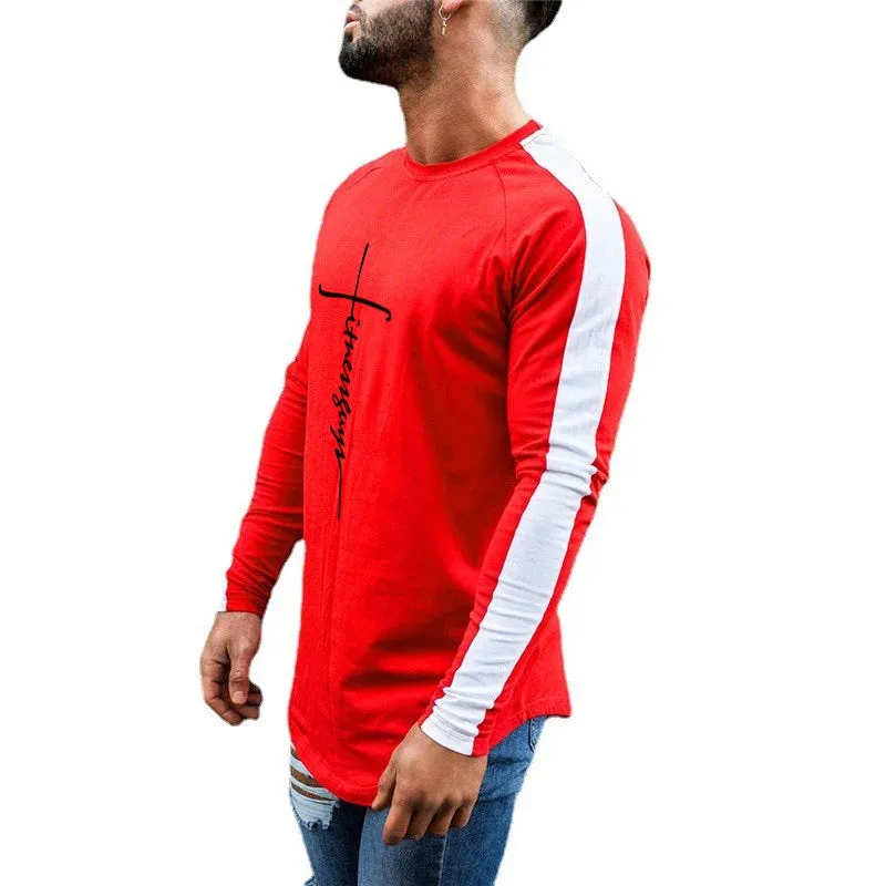 Long Sleeve  Gym Fitness Men's T-shirt