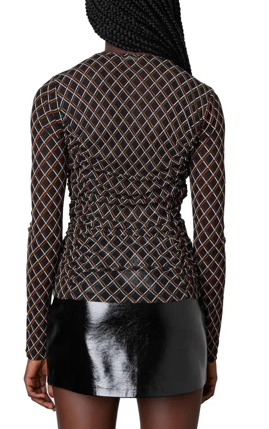 Long Sleeve Mesh Top