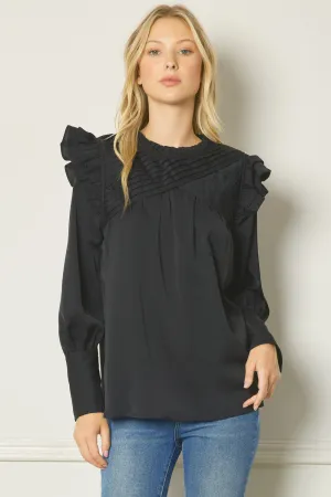 Long sleeve round neck long sleeve top