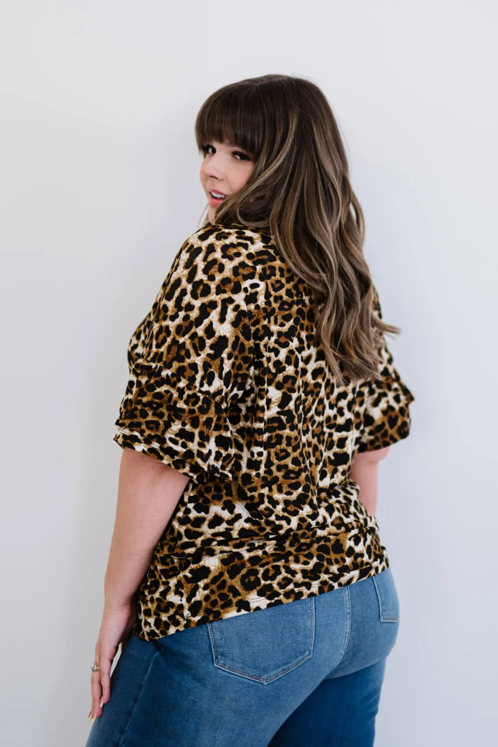 Lookin' Fabulous Full Size Run Leopard Print Tee