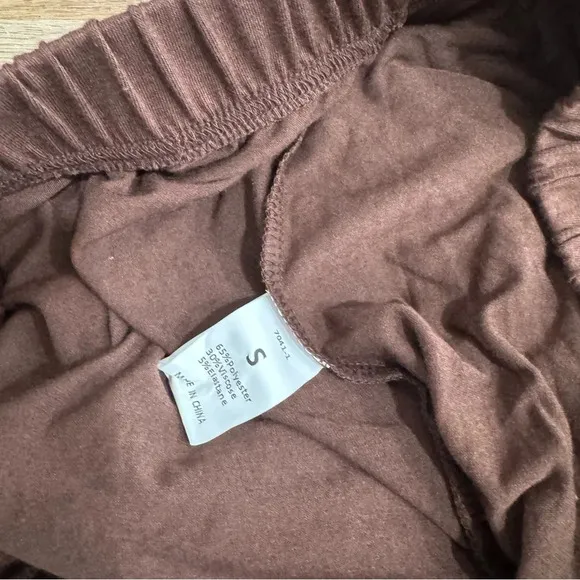 Lovers and Friends Brown Soft Lounge Knit Straight Pajama Pants Size Small NEW