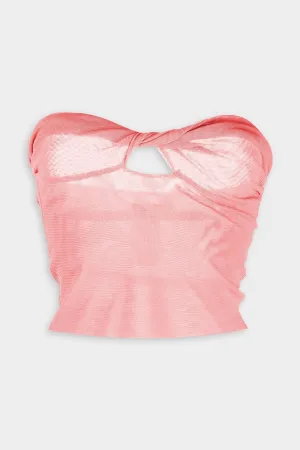 Lucille Strapless Top in Pink
