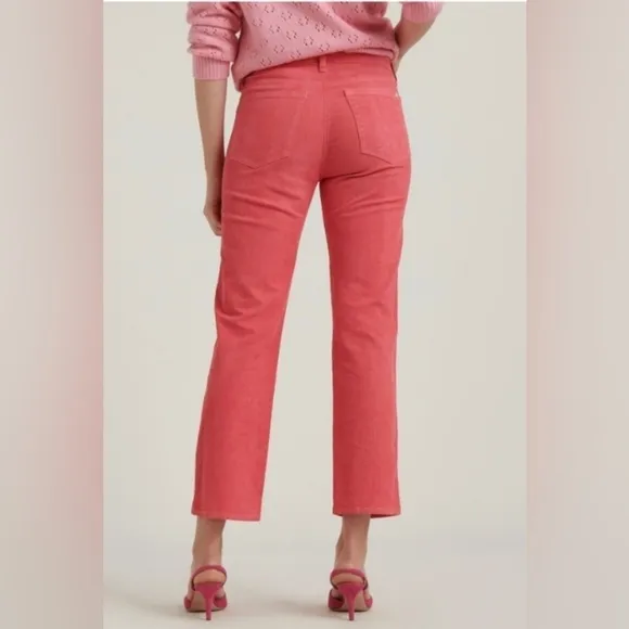 Lucky Brand Mid Rise Crop Straight Corduroy Jeans Size 12 NWOT
