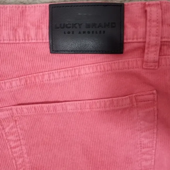 Lucky Brand Mid Rise Crop Straight Corduroy Jeans Size 12 NWOT