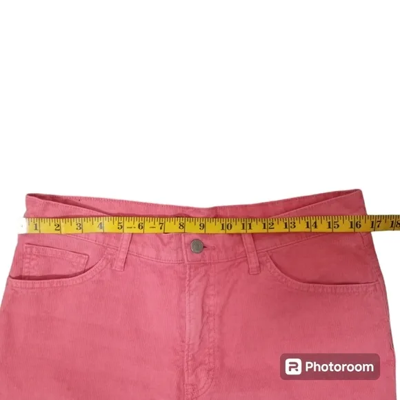 Lucky Brand Mid Rise Crop Straight Corduroy Jeans Size 12 NWOT