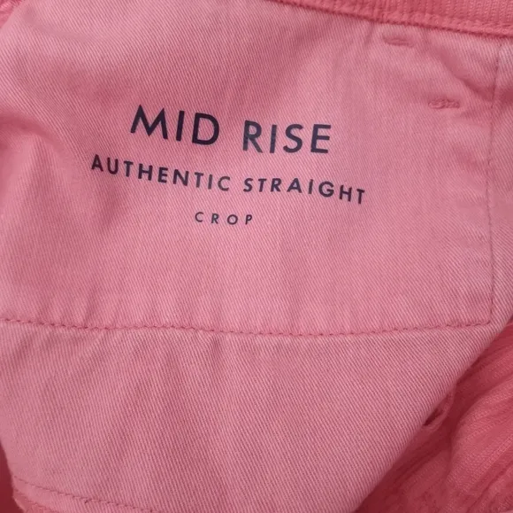 Lucky Brand Mid Rise Crop Straight Corduroy Jeans Size 12 NWOT