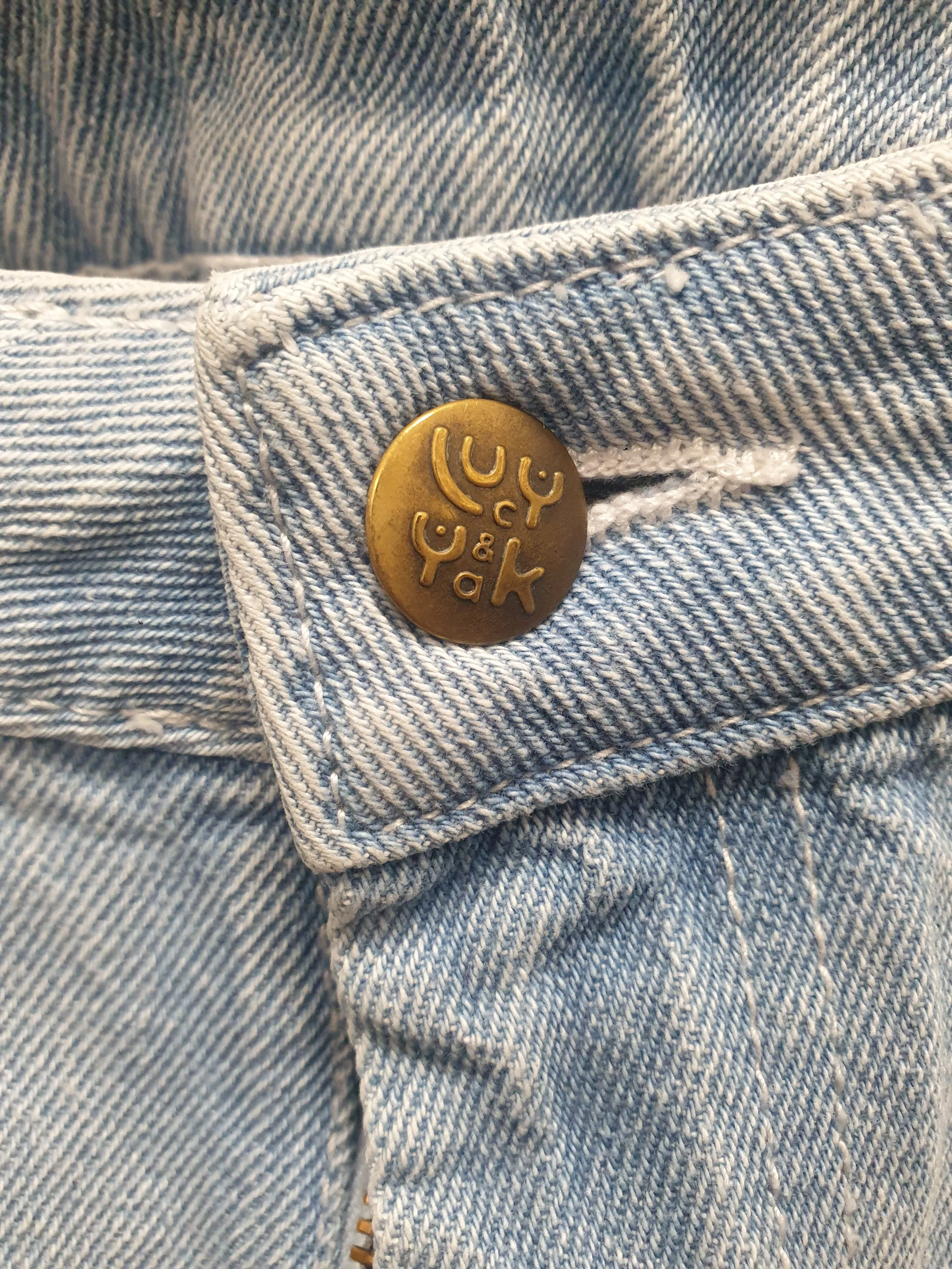 Lucy & Yak light denim jeans size W40/R, best fits size 20-22