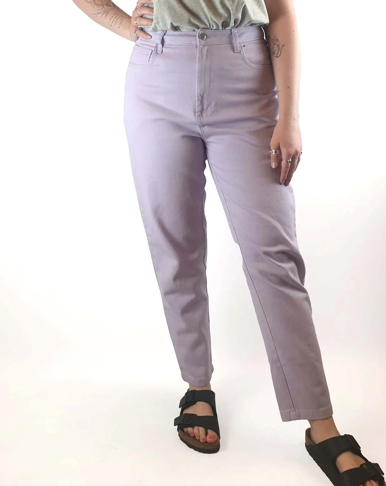 Lucy & Yak purple straight leg jeans size W30 / AU 12