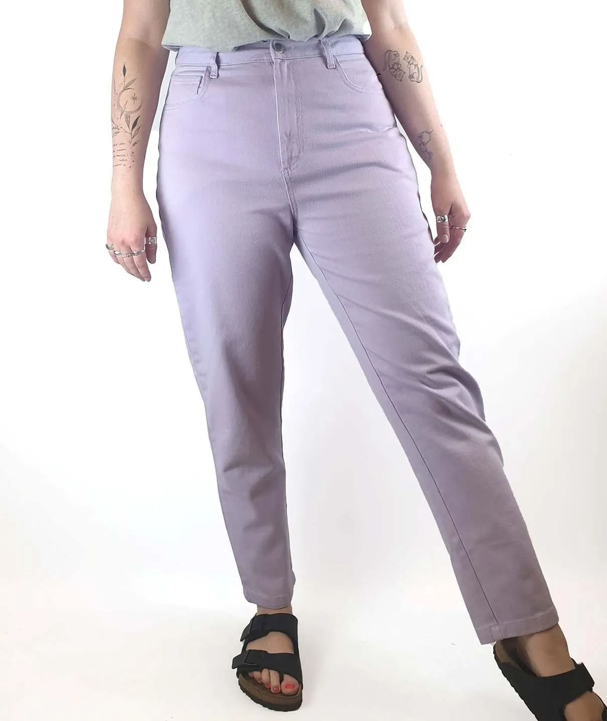 Lucy & Yak purple straight leg jeans size W30 / AU 12