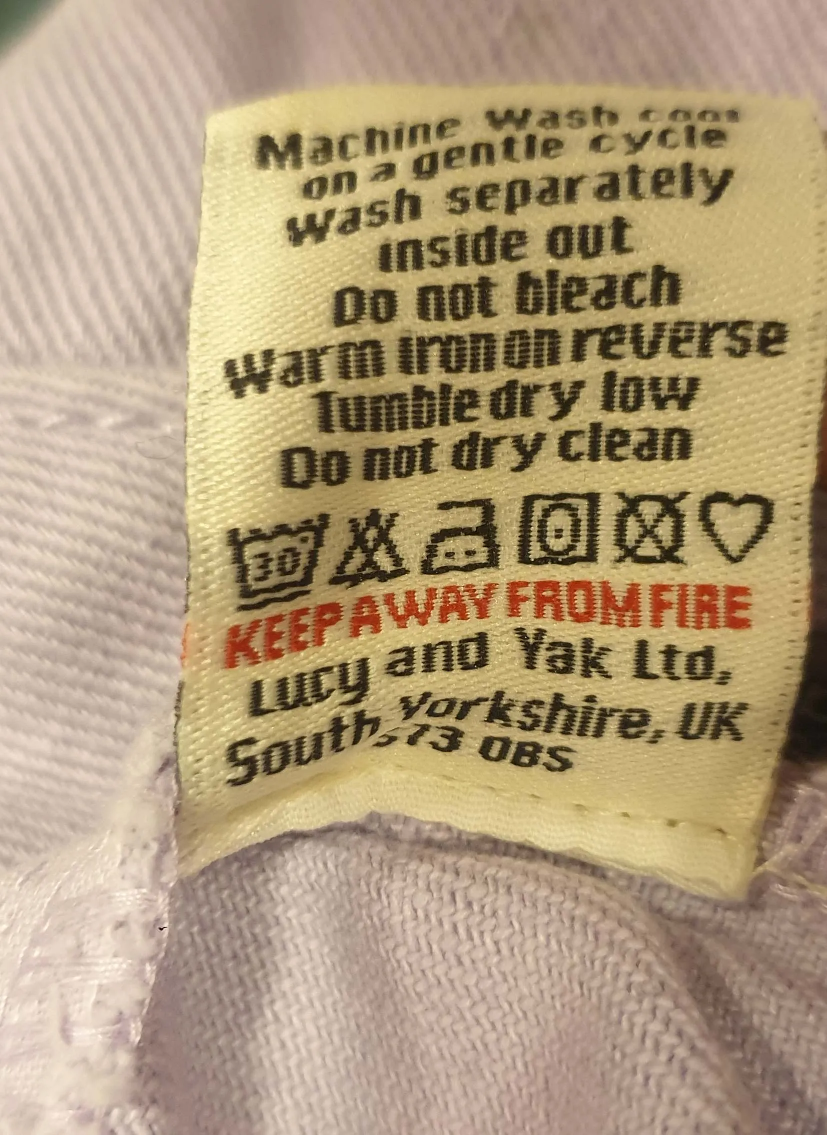 Lucy & Yak purple straight leg jeans size W30 / AU 12