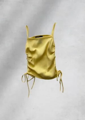 Luna Cami Crop Top - Yellow