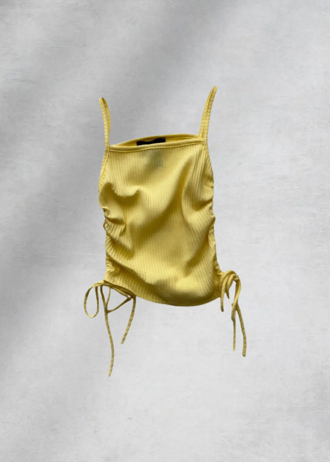 Luna Cami Crop Top - Yellow