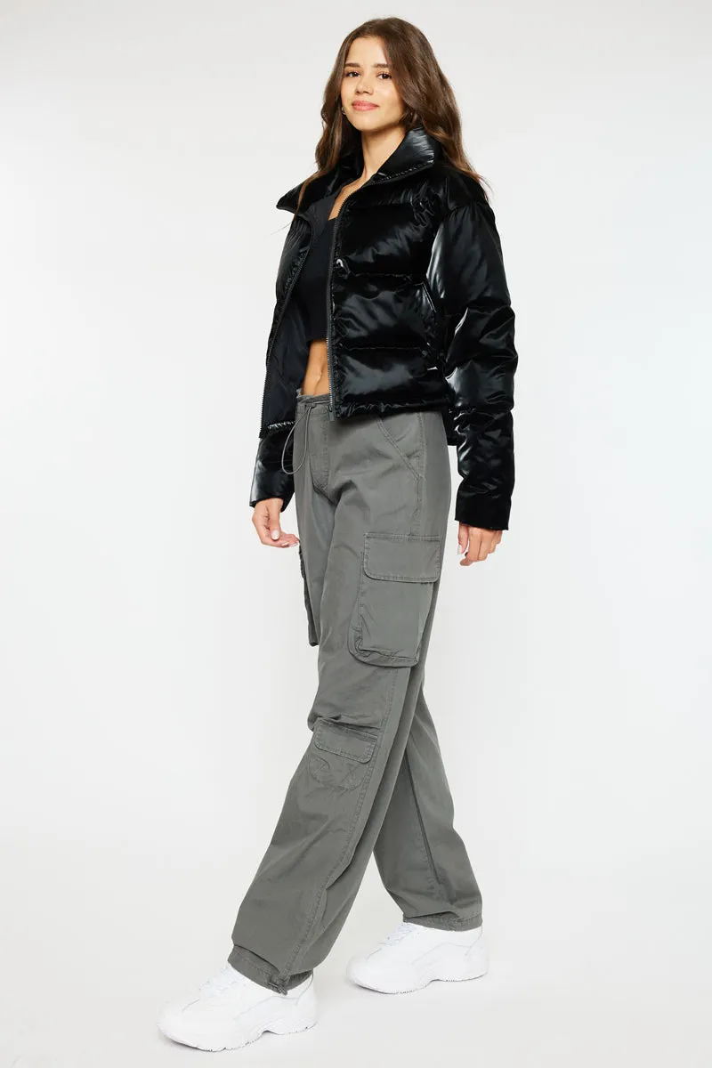 Lux Cropped Puffer Jacket