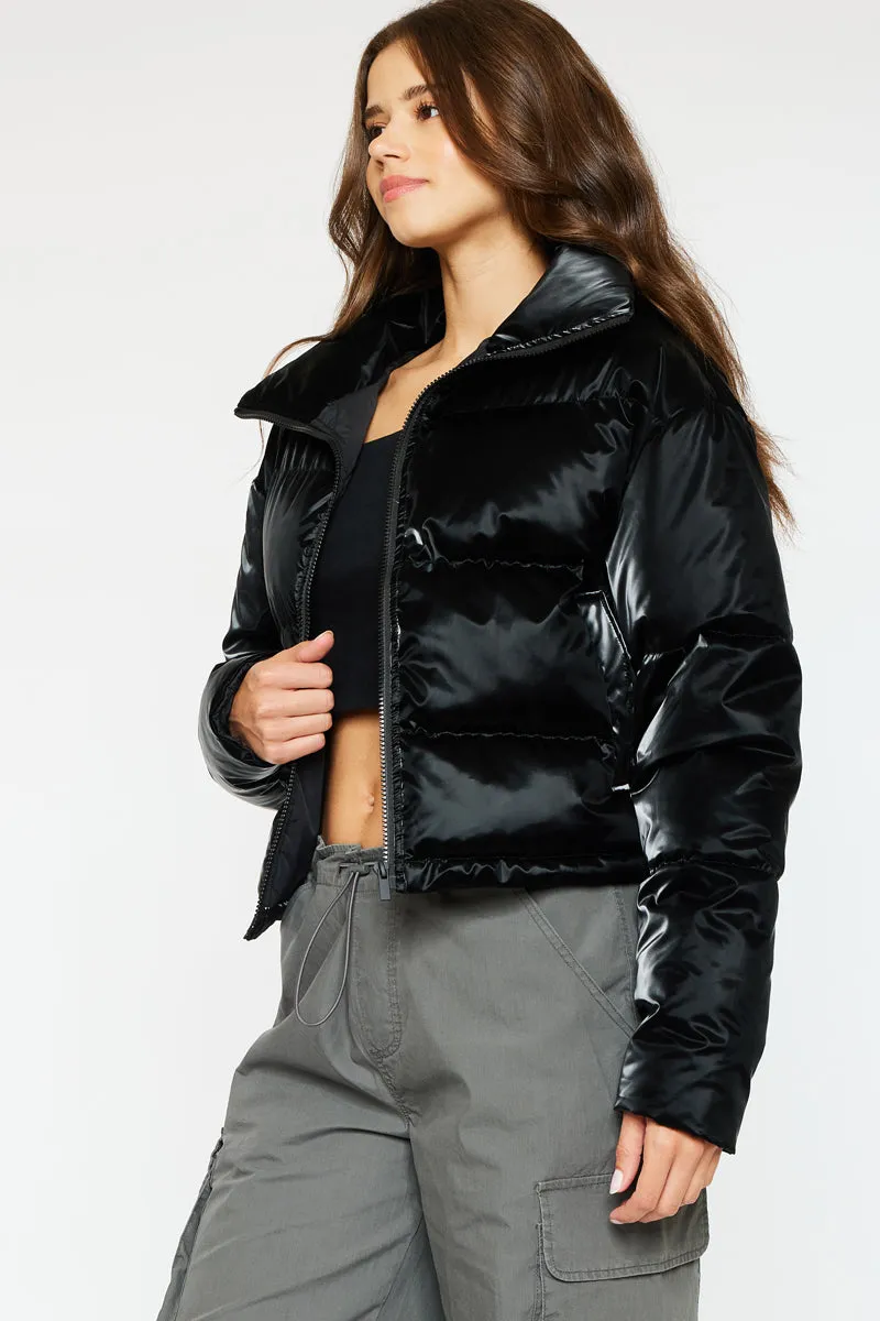 Lux Cropped Puffer Jacket