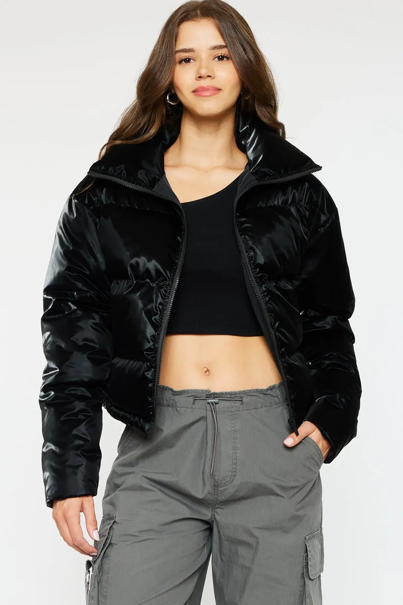 Lux Cropped Puffer Jacket