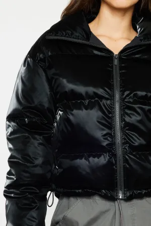 Lux Cropped Puffer Jacket