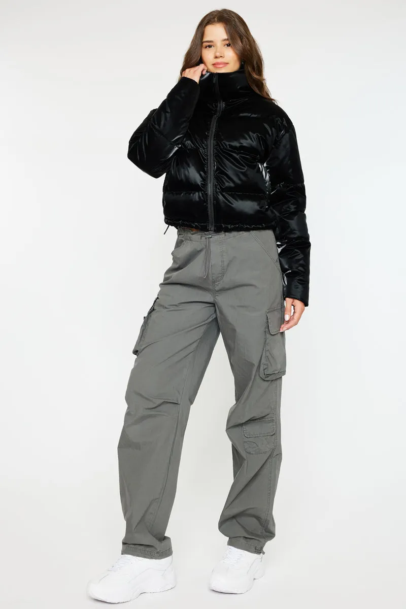 Lux Cropped Puffer Jacket