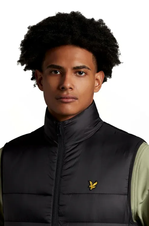 Lyle & Scott Jk1231V Wadded Gilet Jet Black