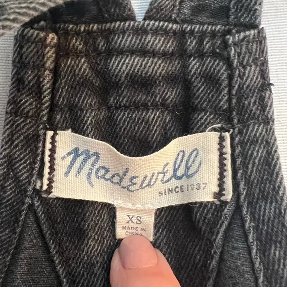 Madewell Short black Overalls