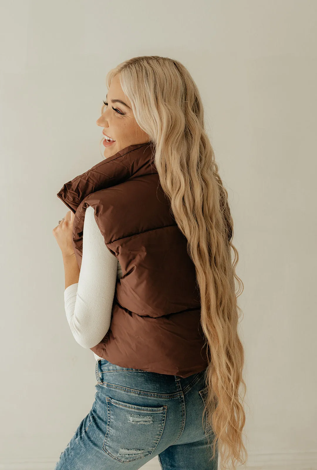 Madi Puffer Cropped Vest