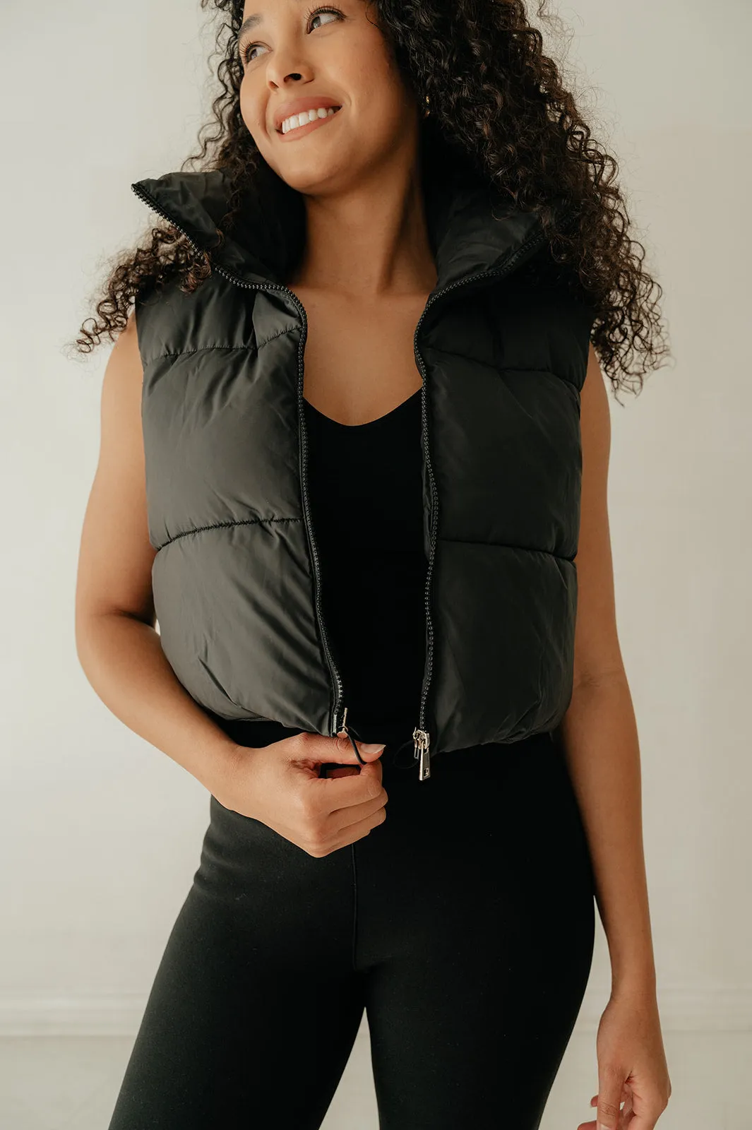 Madi Puffer Cropped Vest