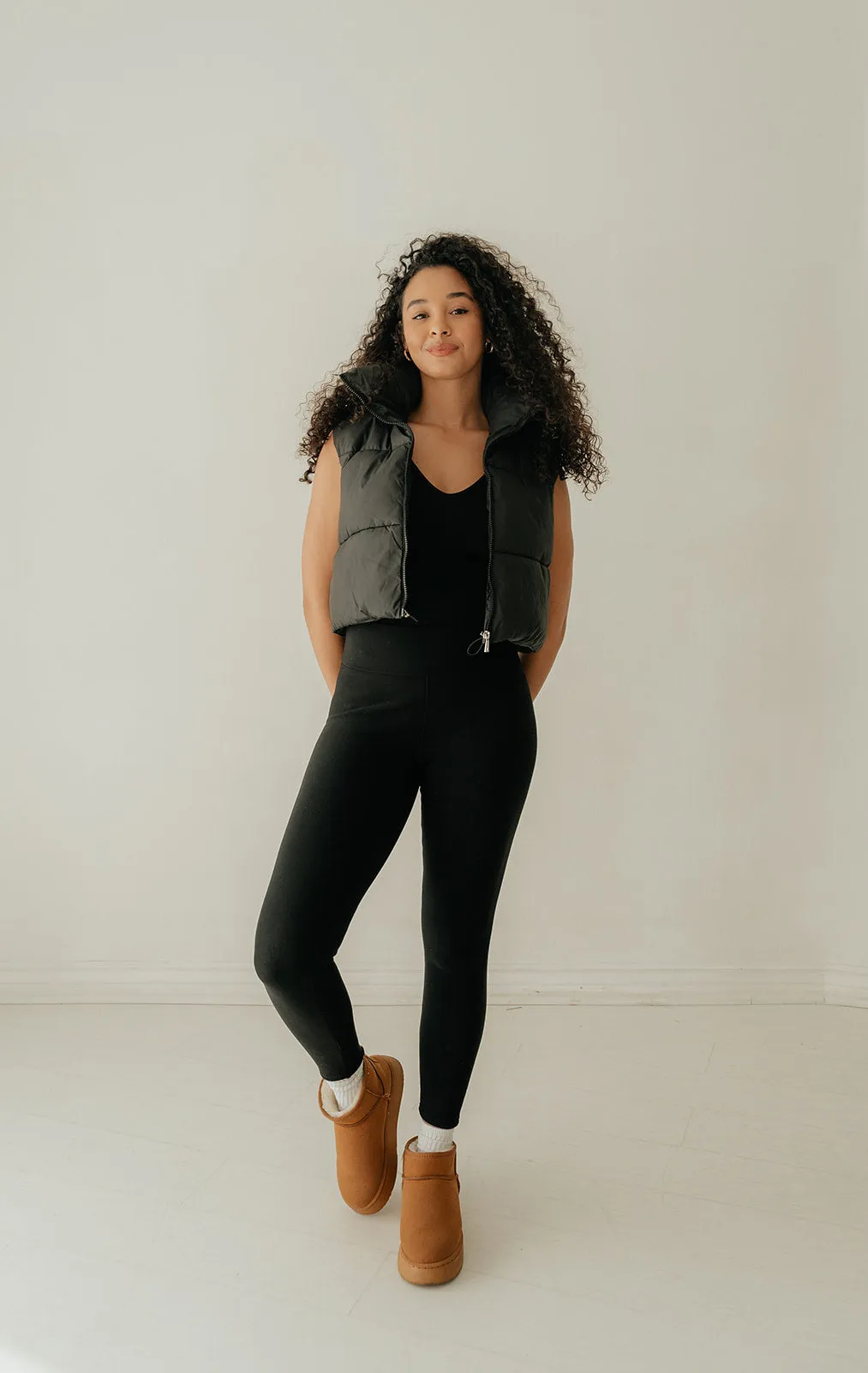 Madi Puffer Cropped Vest