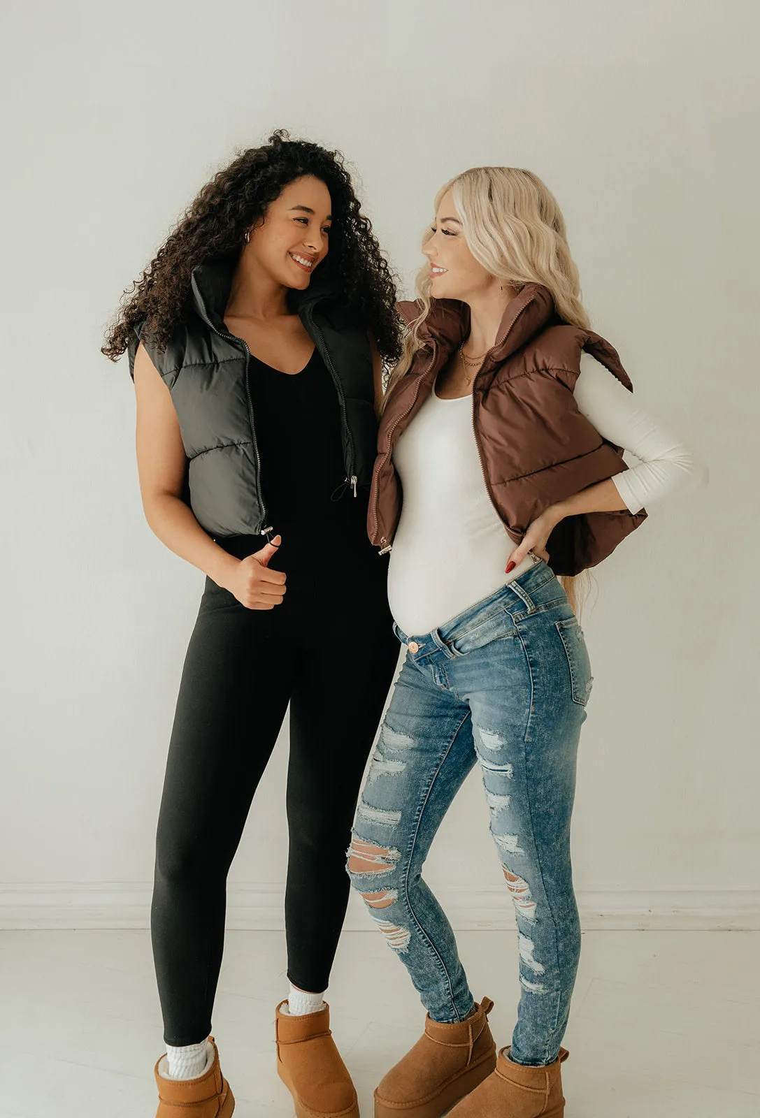 Madi Puffer Cropped Vest