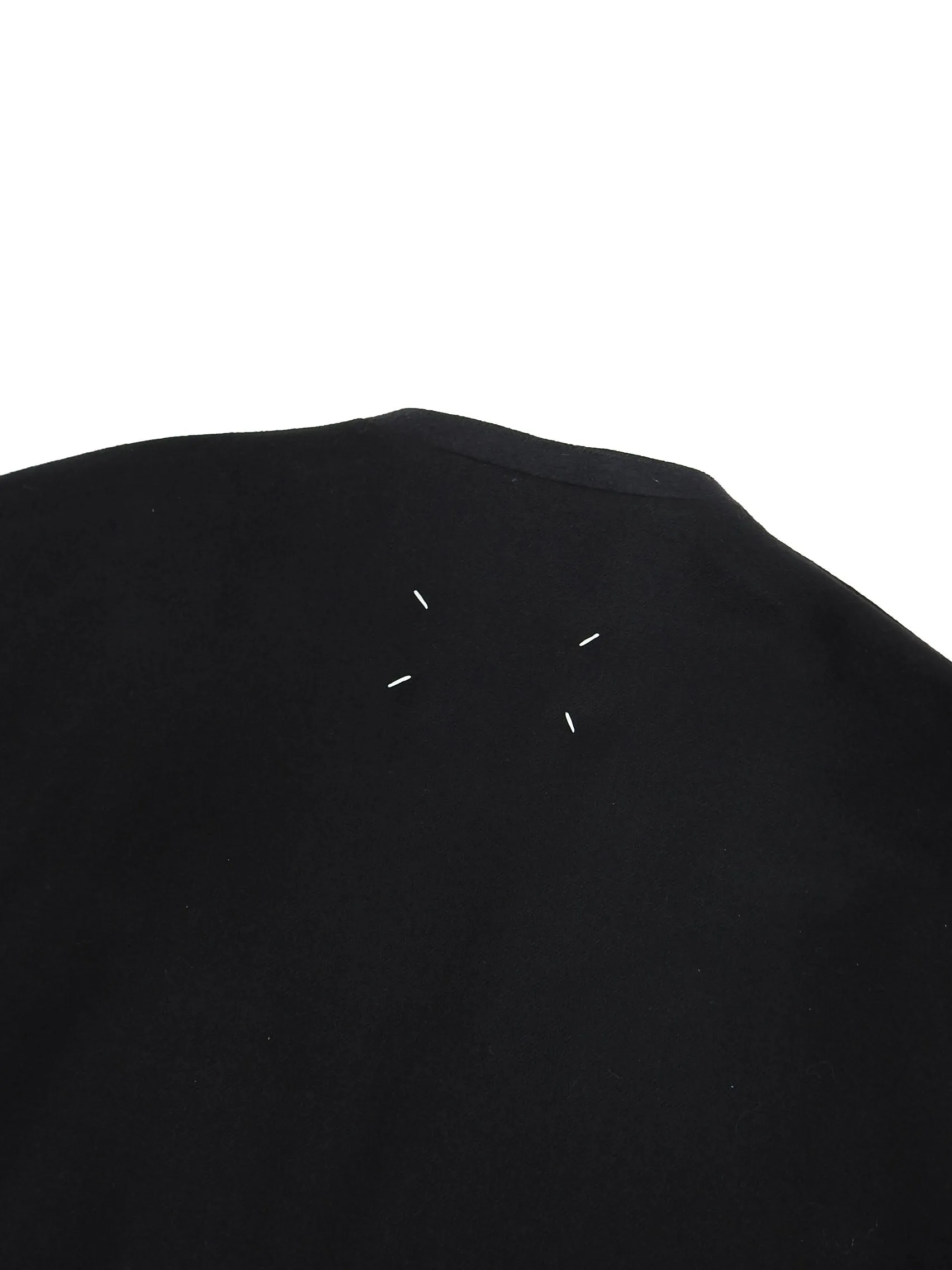 Maison Margiela Black Wool Collarless Suit Size 48