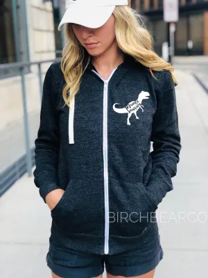 Mama Saurus Zip - Mom Sweatshirt - Mom Hoodie