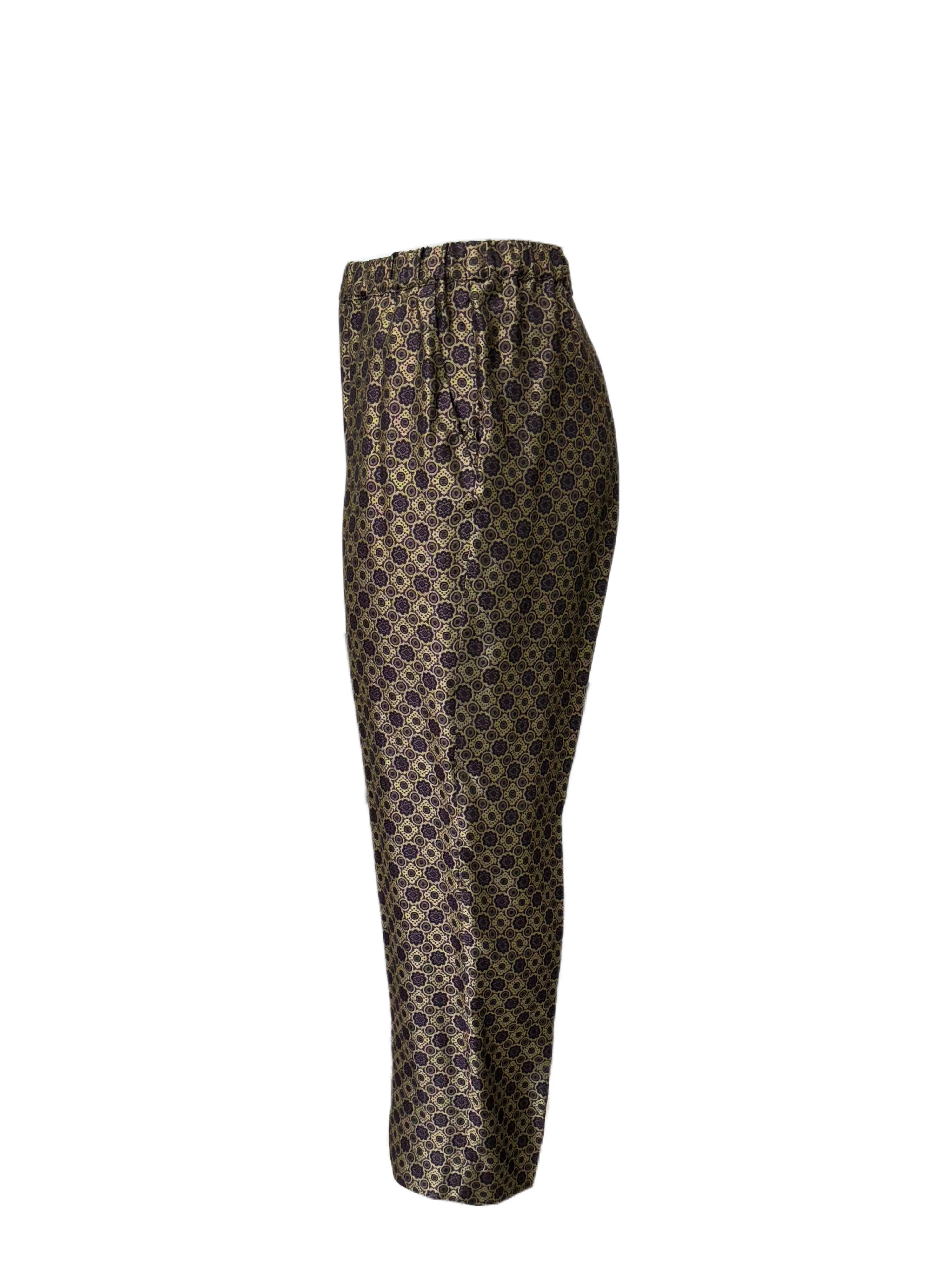 Marina Rinaldi Women's Gold Rilancio Straight Leg Pants NWT