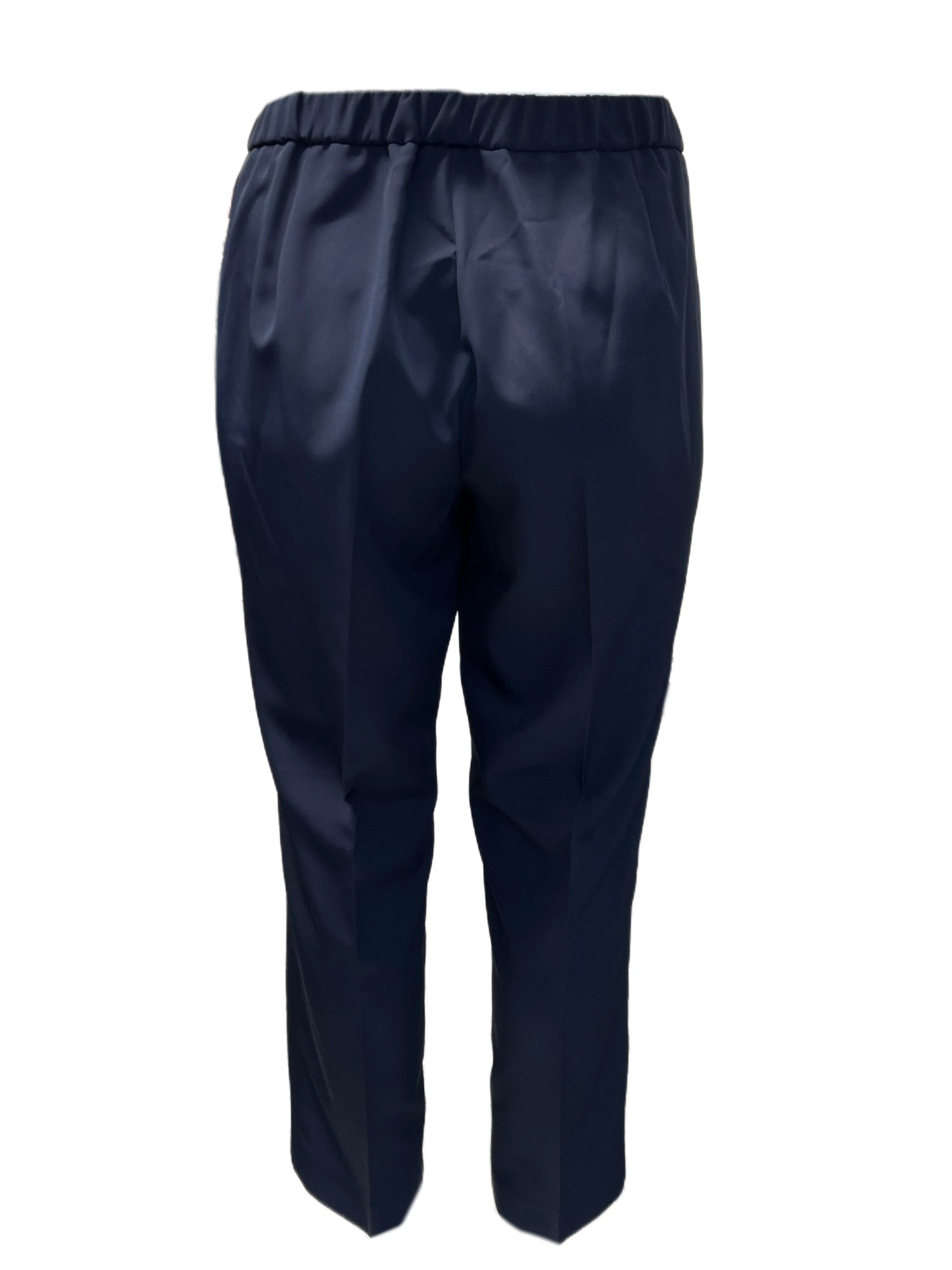 Marina Rinaldi Women's Navy Renia Straight Leg Pants NWT