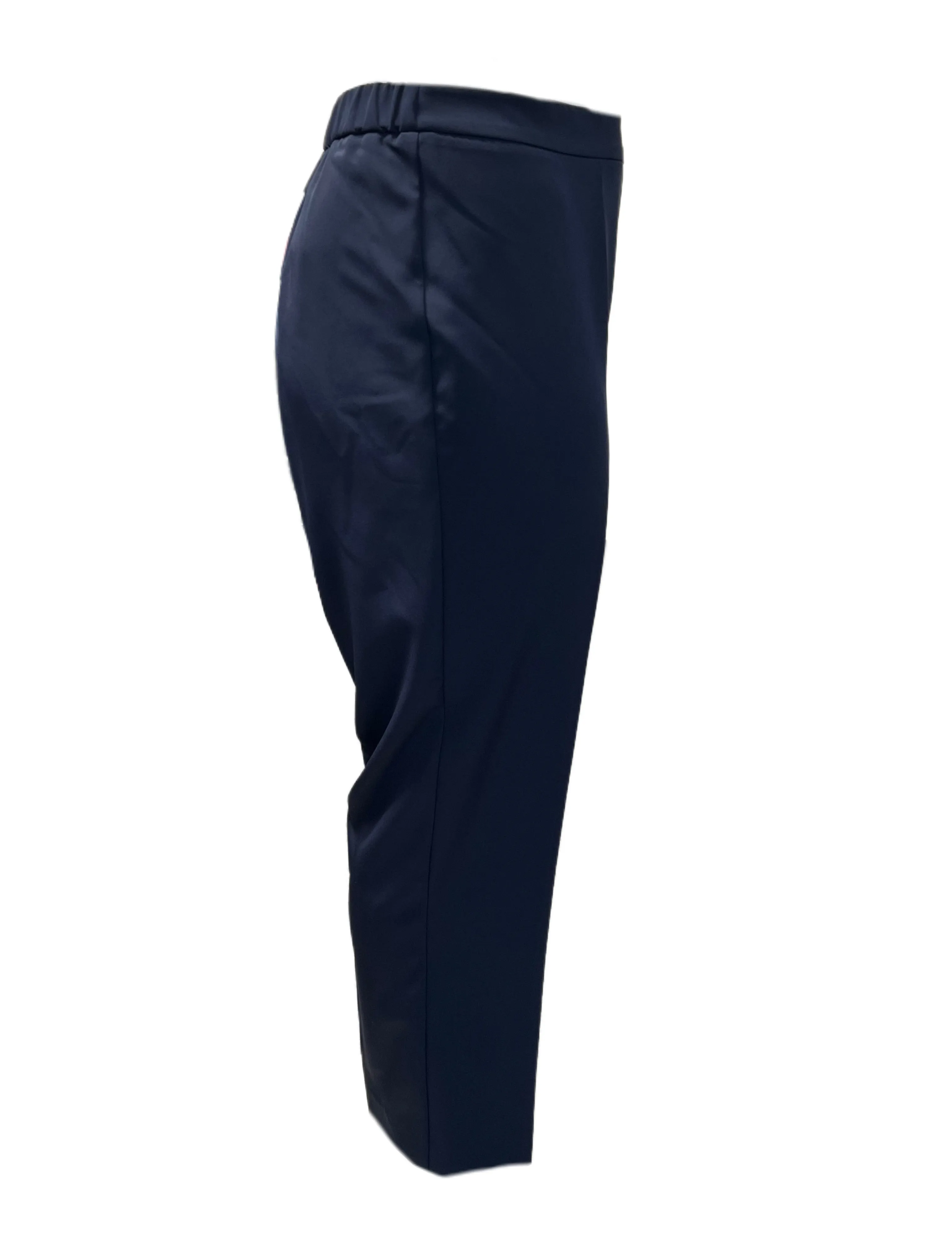 Marina Rinaldi Women's Navy Renia Straight Leg Pants NWT