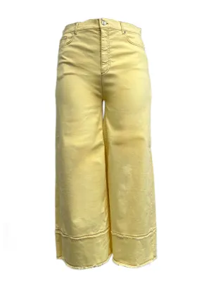 Marina Rinaldi Women's Yellow Rende Straight Leg Jeans NWT