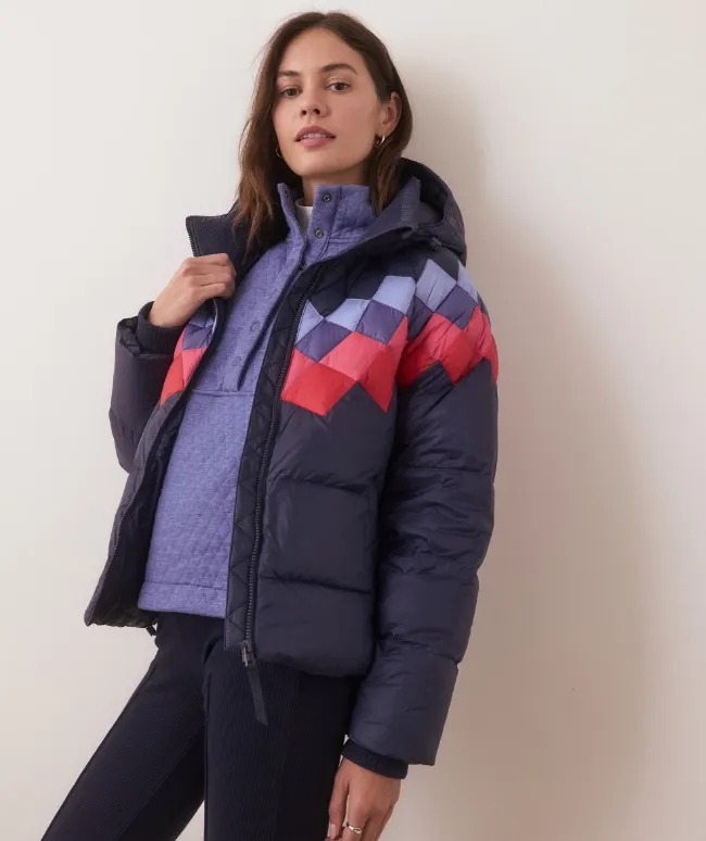 Marine Layer Archive Sierra Puffer Jacket in India Ink