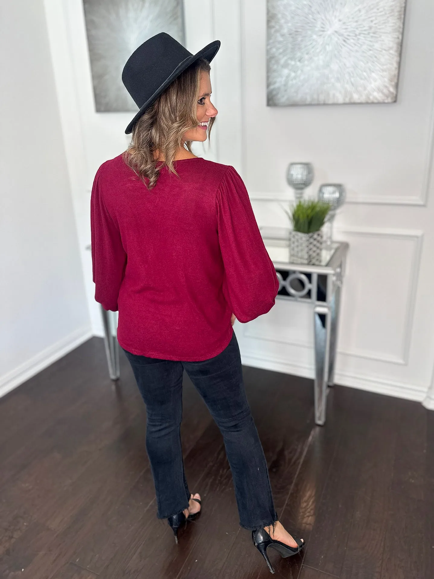 Marla Balloon Sleeve Top