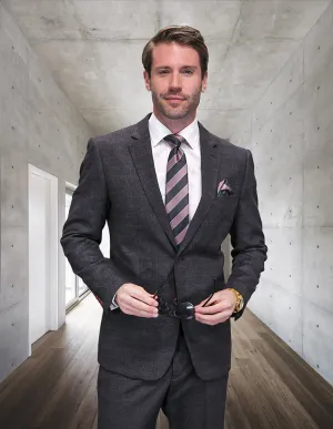 MATERA 2 PC CHARCOAL MODERN FIT SUIT