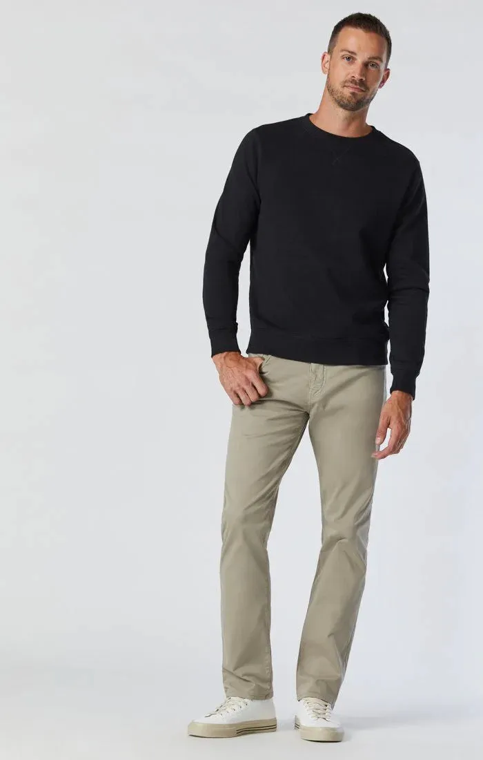 MAVI ZACH STRAIGHT LEG PANTS -  BEIGE TWILL