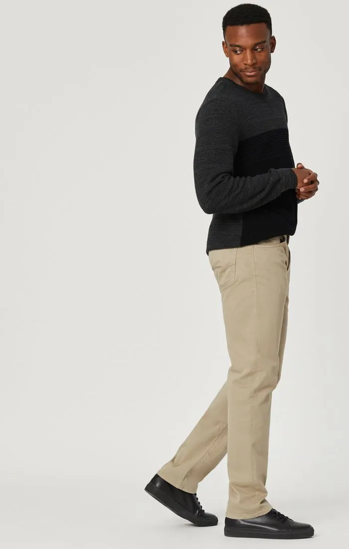 MAVI ZACH STRAIGHT LEG PANTS -  BEIGE TWILL