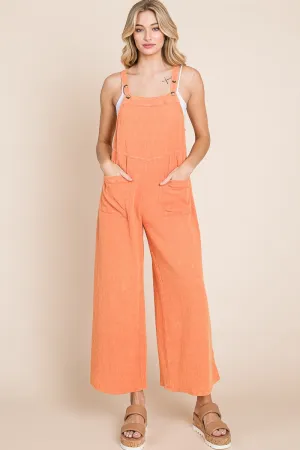Mel Gauze Overall in Orange