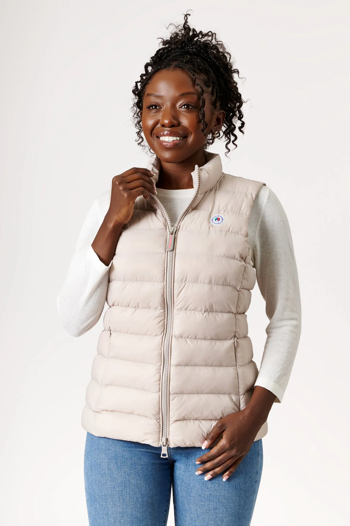 Melian Short Vegan Down Vest | Linen